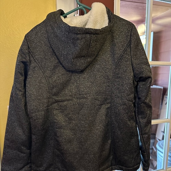 JiangWu Womens Fashion Horn Button Fleece Thicken Coat with Hood - Picture 2 of 9